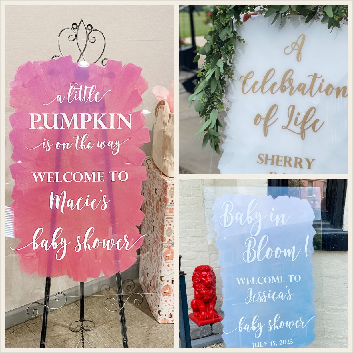 Custom Welcome Sign - Party Options