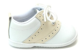 Thumbnail: Angel Baby Austin Leather Saddle Shoe