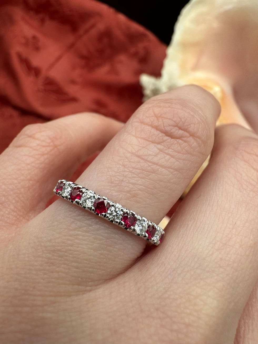 Thumbnail: Ruby & Diamond Gold Band