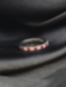 Ruby & Diamond Gold Band