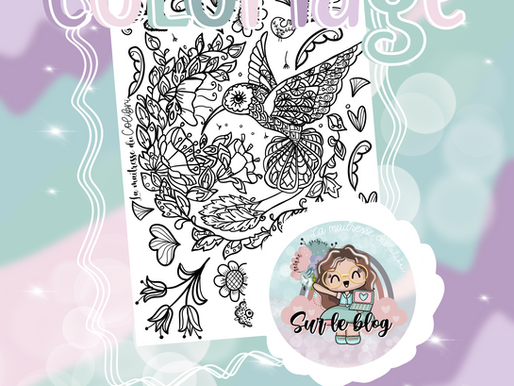 Coloriage colibri