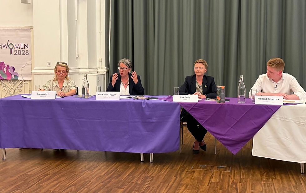 Mayoral candidates set out their priorities for women and girls at GM4Women2028 hustings