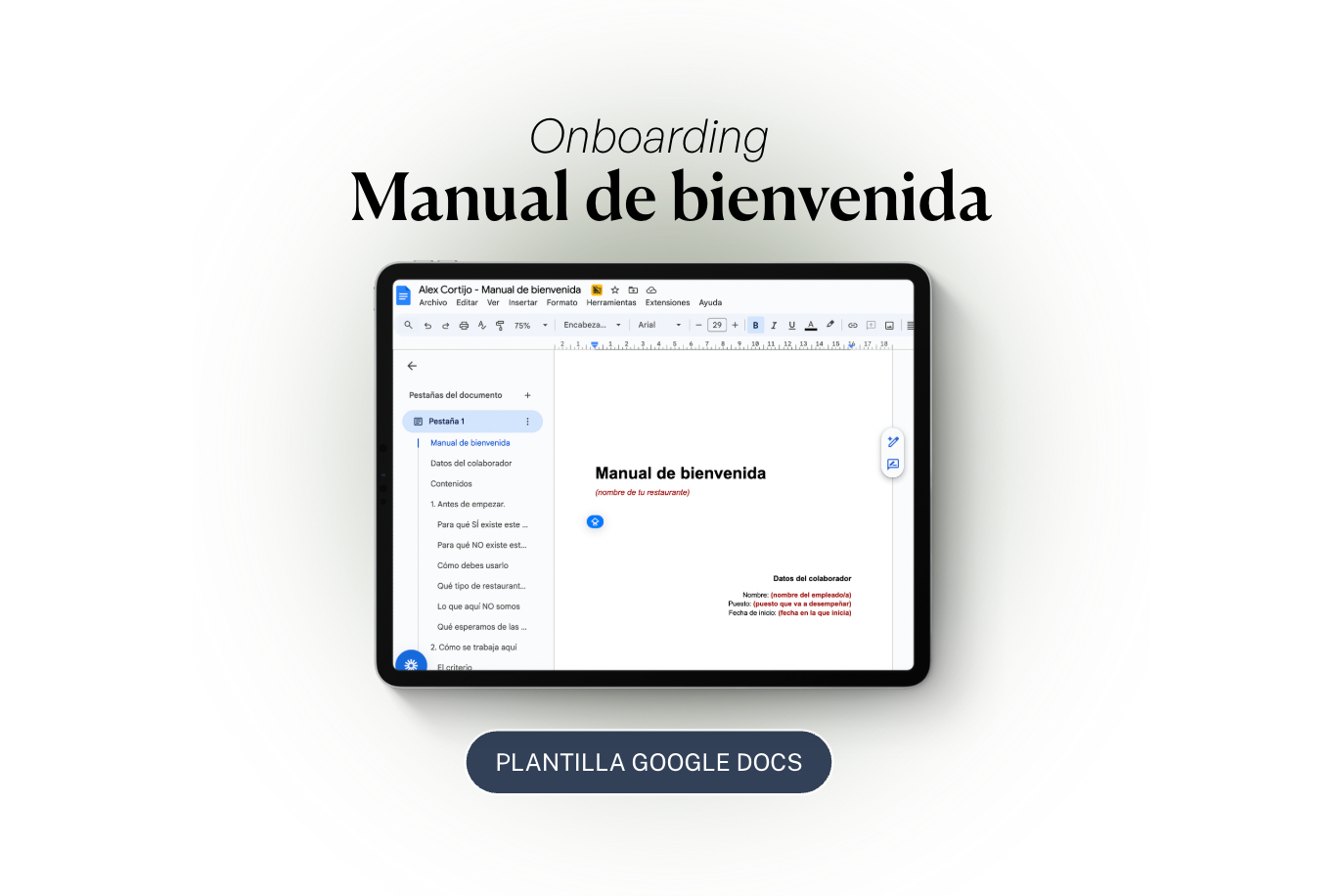 Manual de Bienvenida