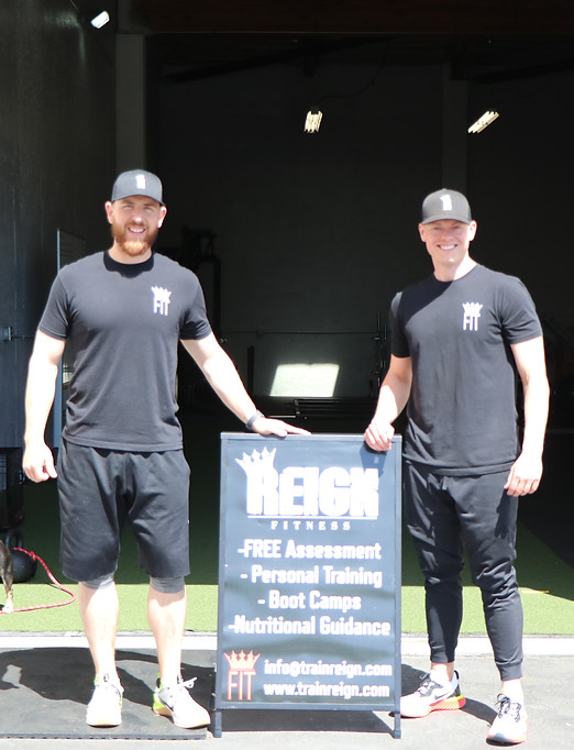 Reign Fitness owners James and Willie