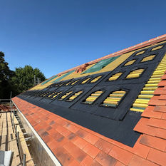 Solar panels being installed