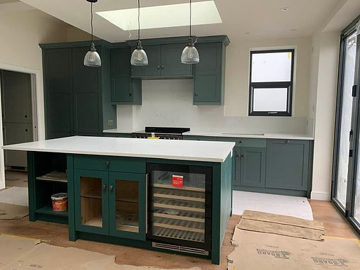 green modern kitchen