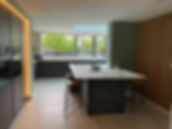 modern kitchen in garage conversion