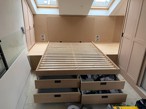 Build in bed and storage