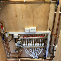 Fuse box inside a cupboard