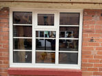 White aluminium windows