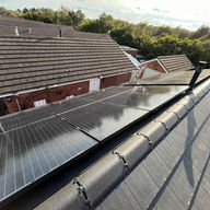 solar panels on roof 