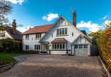 Large uk house with gravel drive 