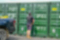 Man locking storage container