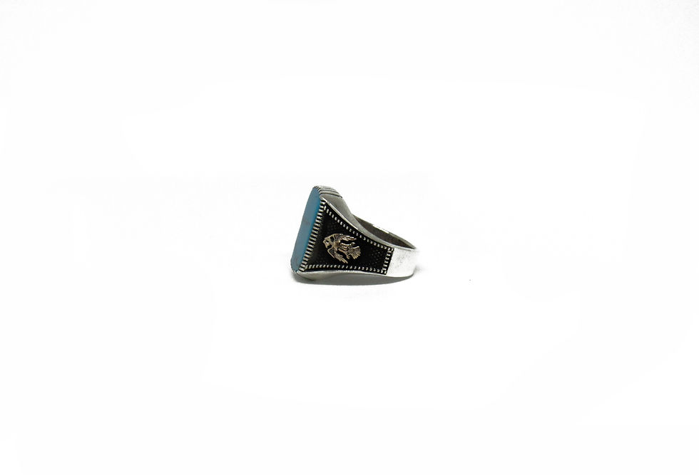 Thumbnail: Blue Stone |  Filigree Ring