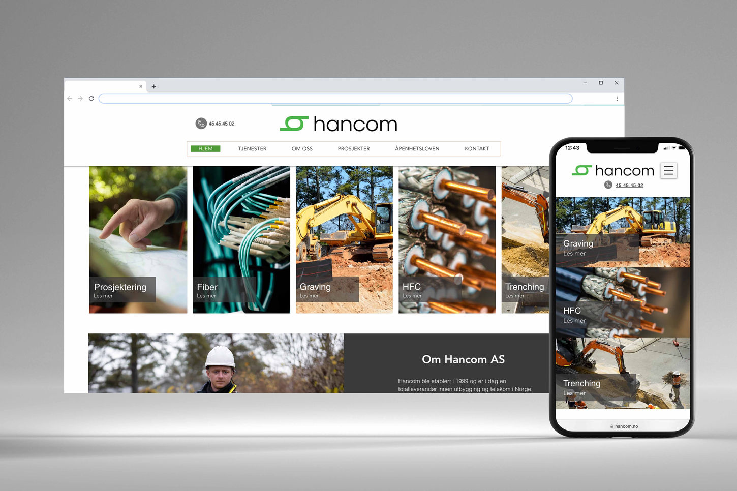 WEBWISE | Ny nettside til Hancom AS