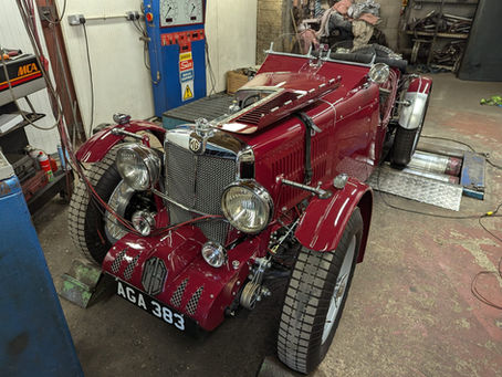 MG TA Supercharged XPAG Rolling Road
