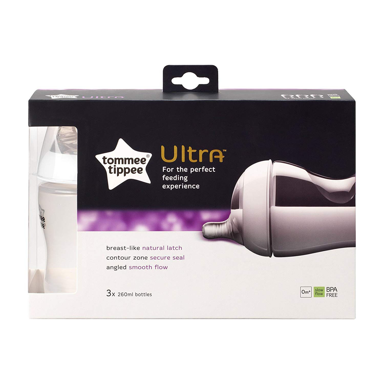 Tommee Tippee Ultra Bottle, 260 ml, 3 Pack