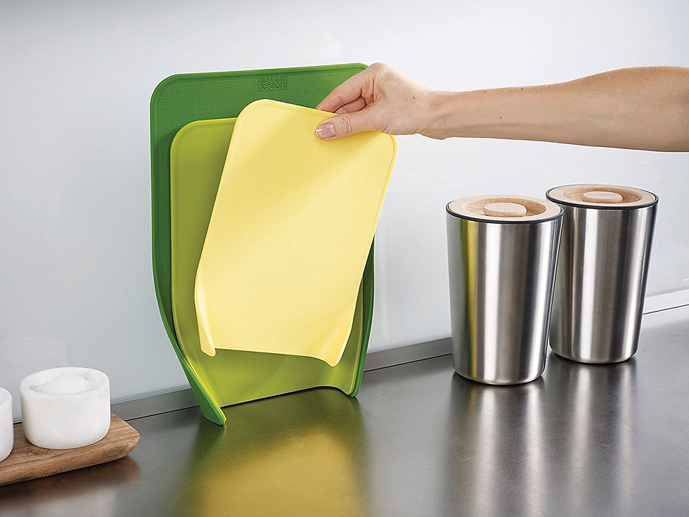 Joseph Joseph Nest Chop Chopping Boards, Plastic, Green, Set of 3