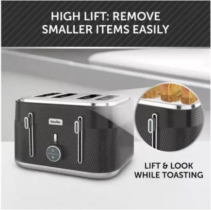 Breville Obliq VTT973 4-Slice Toaster 