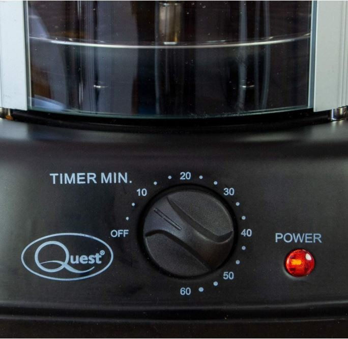 Thumbnail: Quest 34020 Electric Rotisserie Grill / Cooks Kebabs, Skewers and Roasts / 60 Mi
