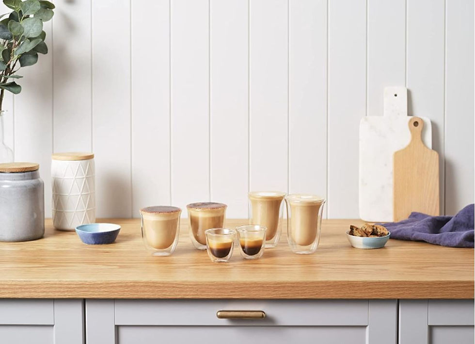 Thumbnail: Delonghi DLSC302 Fancy Collection Espresso, Cappuccino and Latte Macchiato Glass