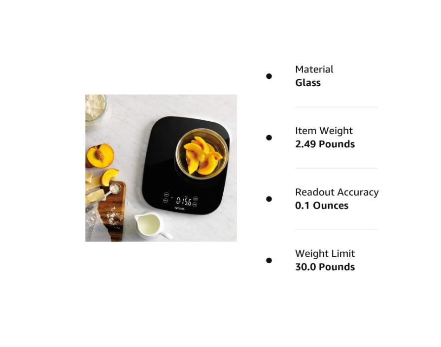 Thumbnail: Taylor Digital Waterproof Kitchen Scale