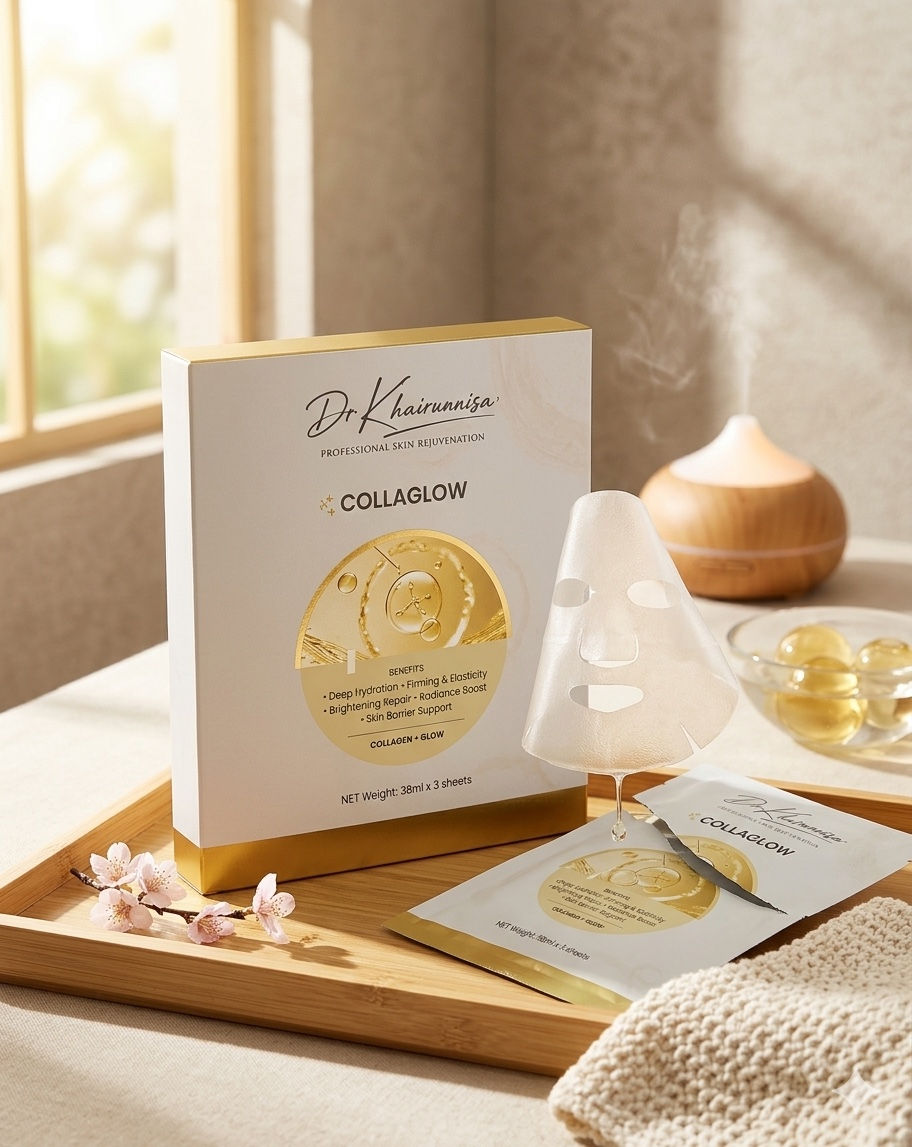 Dr. Khairunnisa' - Collaglow Biocellulose with 3 Masks
