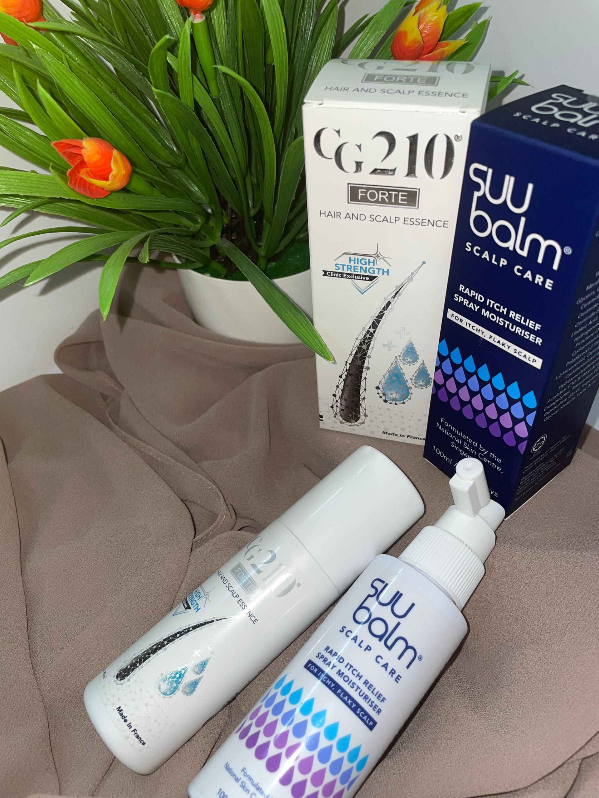 CG210 FORTE HAIR AND SCALP ESSENCE + SUU BALM SCALP SPRAY