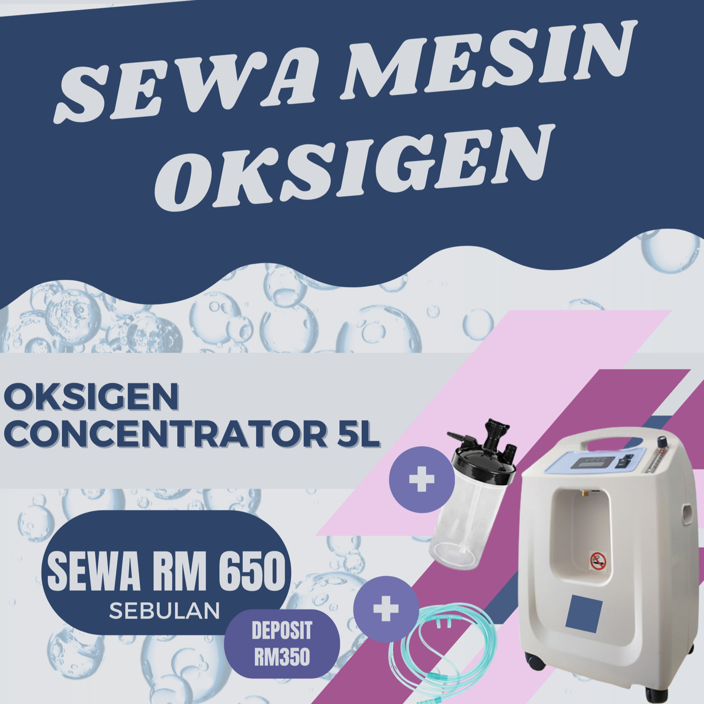 Sewa Mesin Oksigen - Oksigen Concentrator 5L