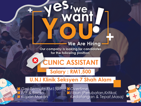WE ARE LOOKING FOR CLINIC ASSISTANT