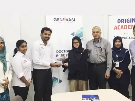 Visitation from Genovasi University for approval of new courses