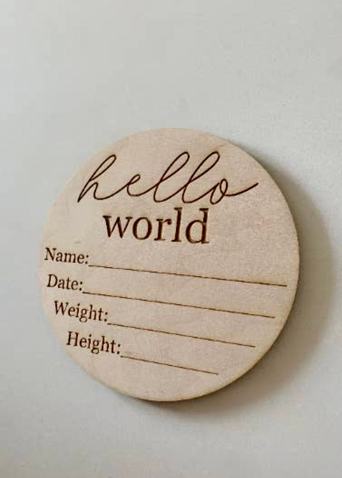 Hello World Baby Info Disc