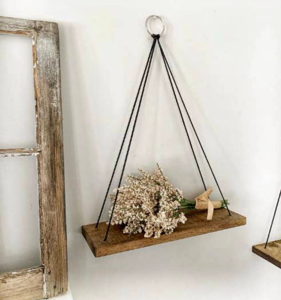 Hanging Rope Shelf
