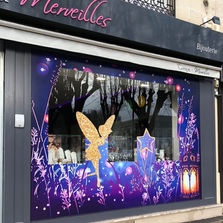 Vitrine pour les fêtes de fin d’année pour une bijouterie du Soissonnais