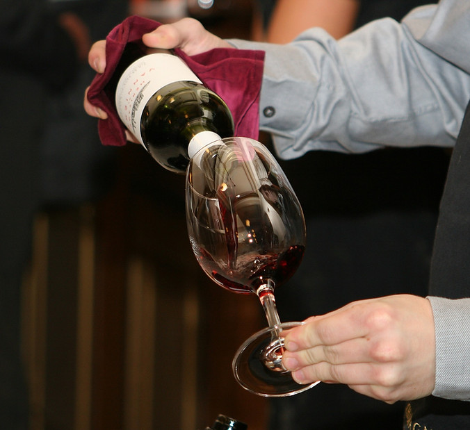 Pouring Red Wine