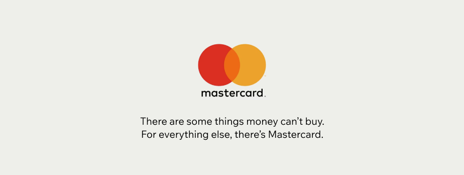 Mastercard slogan