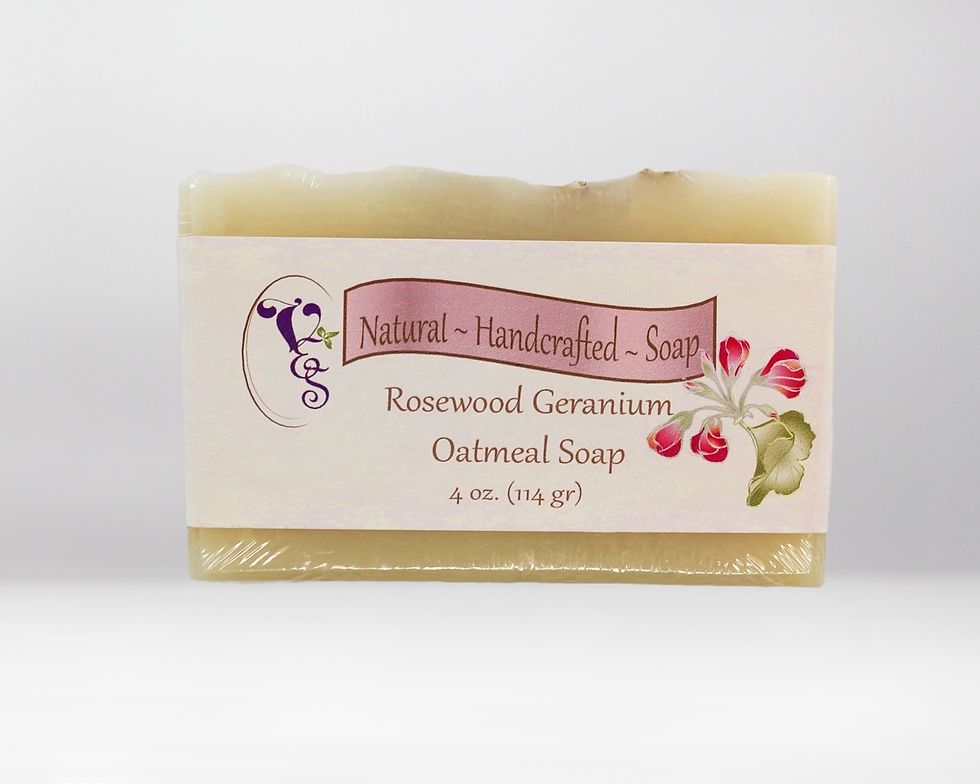 Thumbnail: Bar Soap Rosewood Geranium Oatmeal