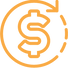An icon showing a dollar sign and signifying investment.