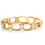 Thumbnail: Chain-Link Modern Diamond Eternity Stackable Ring in 18k Gold - Innaya Jewelry by Himani Shah - Jewelry Store in HK