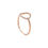 Thumbnail: "Zina" Round Disc Diamond Halo Ring