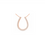 Thumbnail: Diamond Horseshoe Pendant Necklace in 18k Rose Gold - Innaya Jewelry Store in Hong Kong