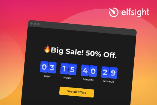 Countdown Timer by Elfsight banner