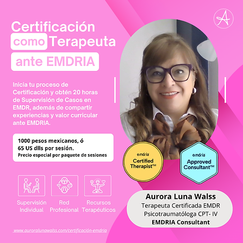 Aurora Luna Walss, Psicoterapeuta EMDR.