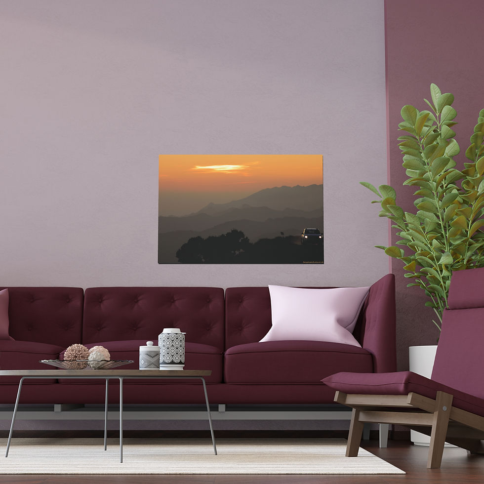 Thumbnail: Fire In The Sky 070 | Vibrant Indoor/Outdoor Silk Poster | 36"x24" |