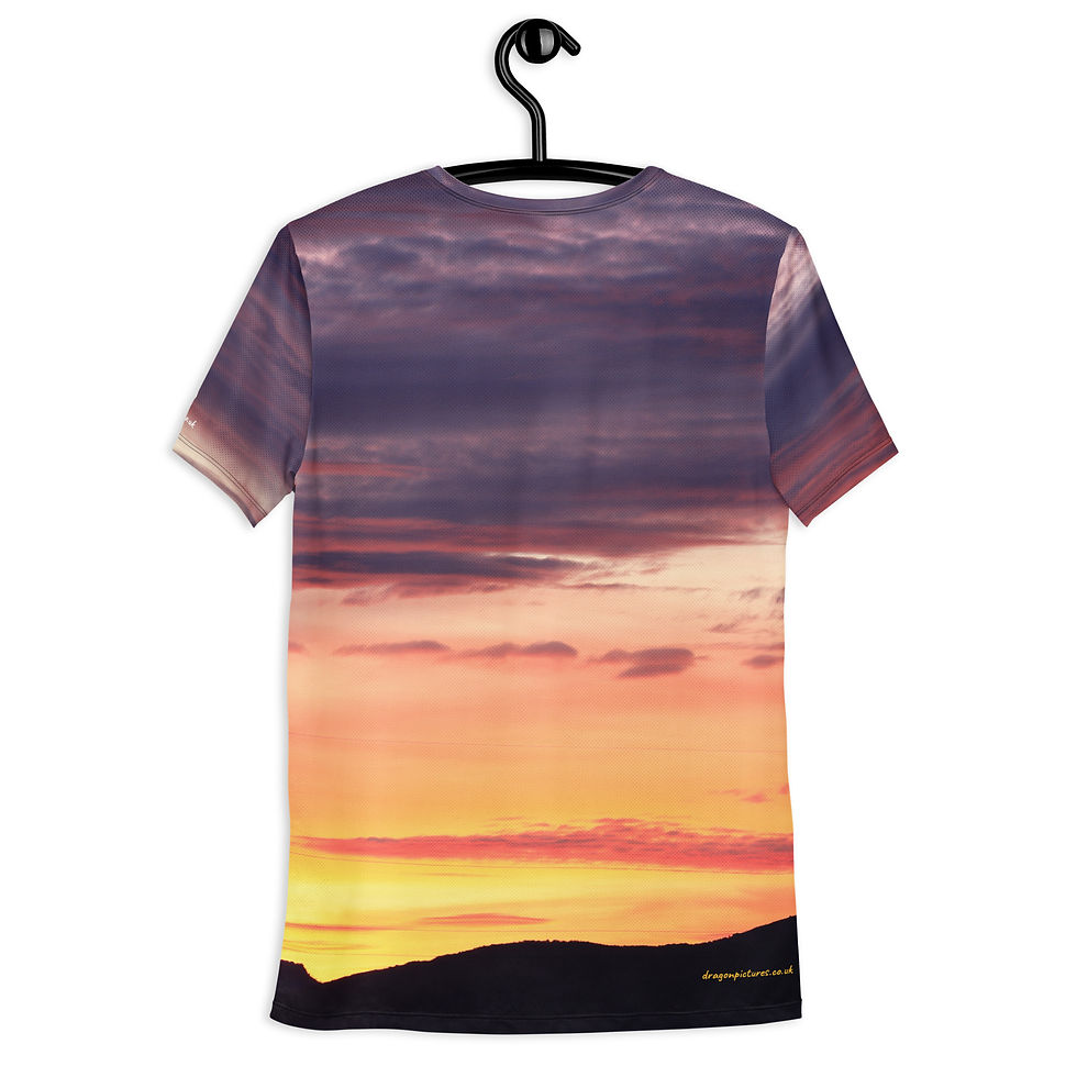 Thumbnail: Fire In The Sky 007 - All-Over Print Men's Athletic T-shirt