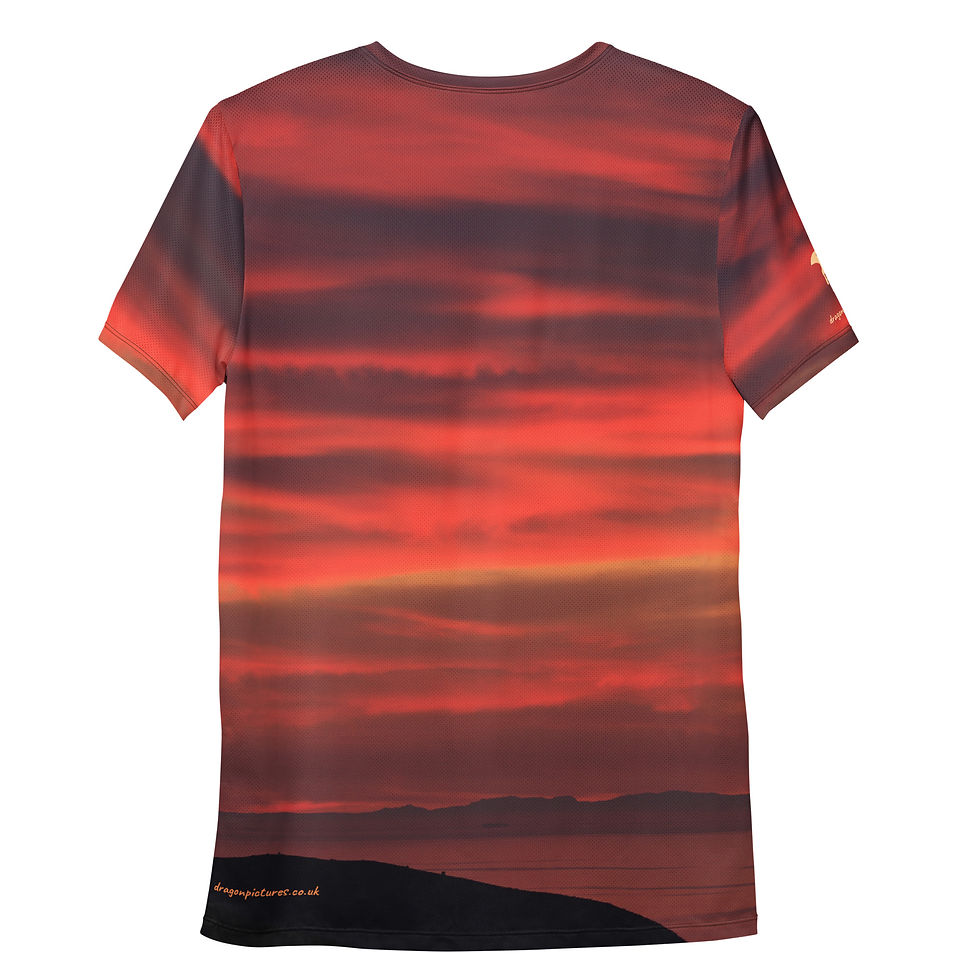 Thumbnail: Fire In The Sky 083 - All-Over Print Men's Athletic T-shirt