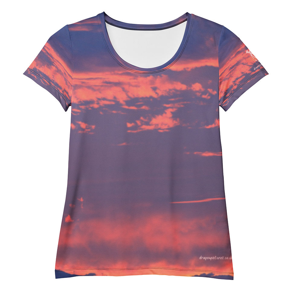 Thumbnail: Fire In The Sky 049 - All-Over Print Women's Athletic T-shirt
