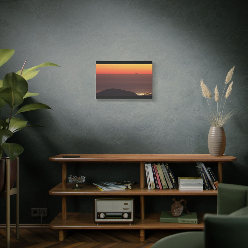 Thumbnail: Fire In The Sky 056 | Sunset Canvas Print | 24"x16" | 30"x20" |