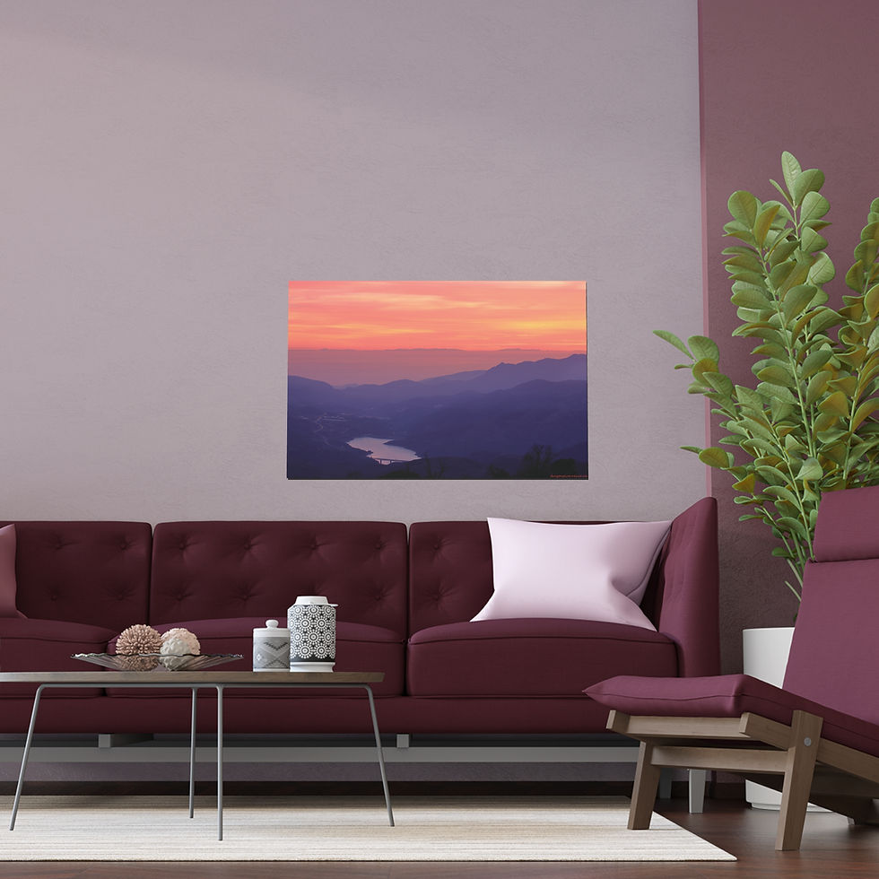 Thumbnail: Fire In The Sky 026 | Vibrant Indoor/Outdoor Silk Poster | 36"x24" |
