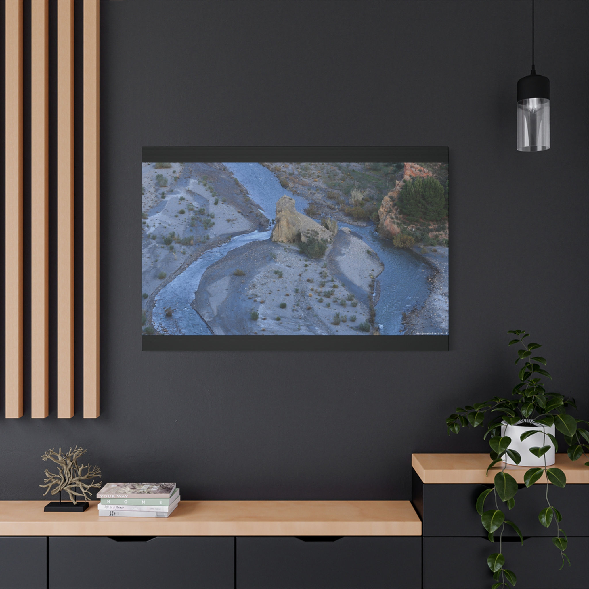 Weathered Skin 001: Division | Canvas Print | Mirror Sides | 48"x32" |